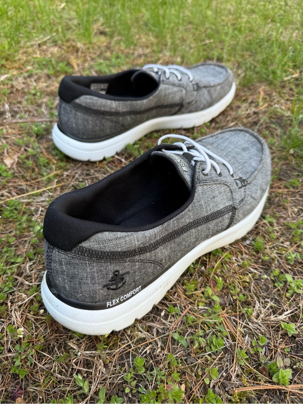 Skechers On-The-GO Flex Ashore Men's Boat Shoes Grey, Size 11 - Picture 5 of 10